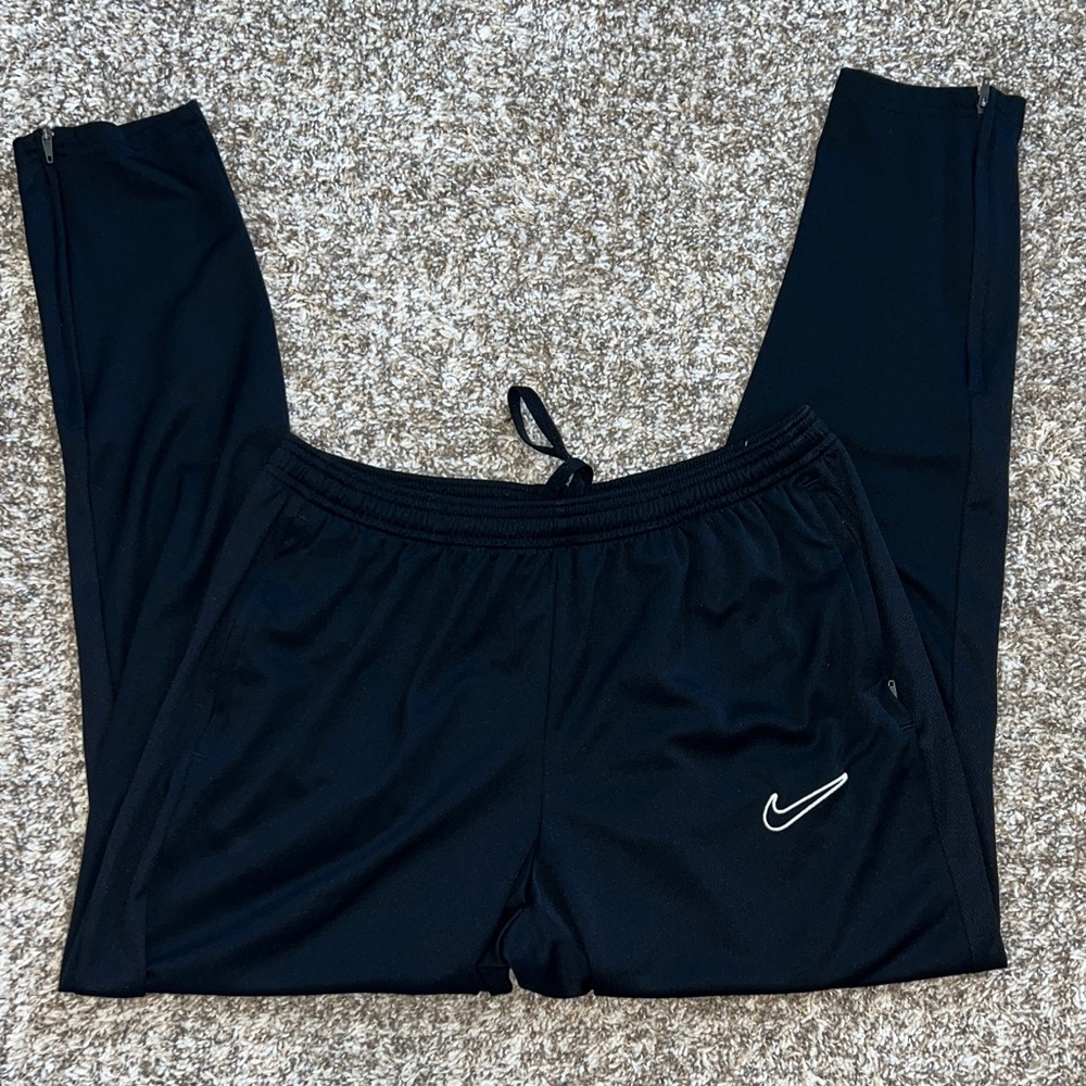 Nike Black Jogger Pants with White Logo - Picture 4 of 8